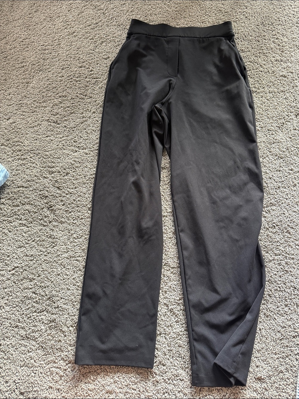 Lululemon Black Wide-Leg Pull-On Pants